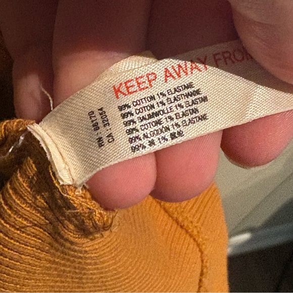 Anthropologie Daily Practice Ribbed Midi Dress Size Medium Mustard Golden Yellow - Picture 6 of 6